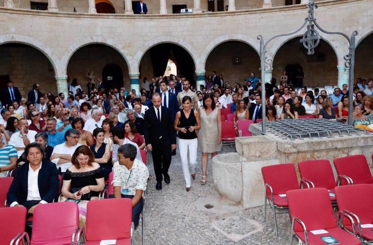 La reina Letizia a su llegada al festiva de cine Atlantida