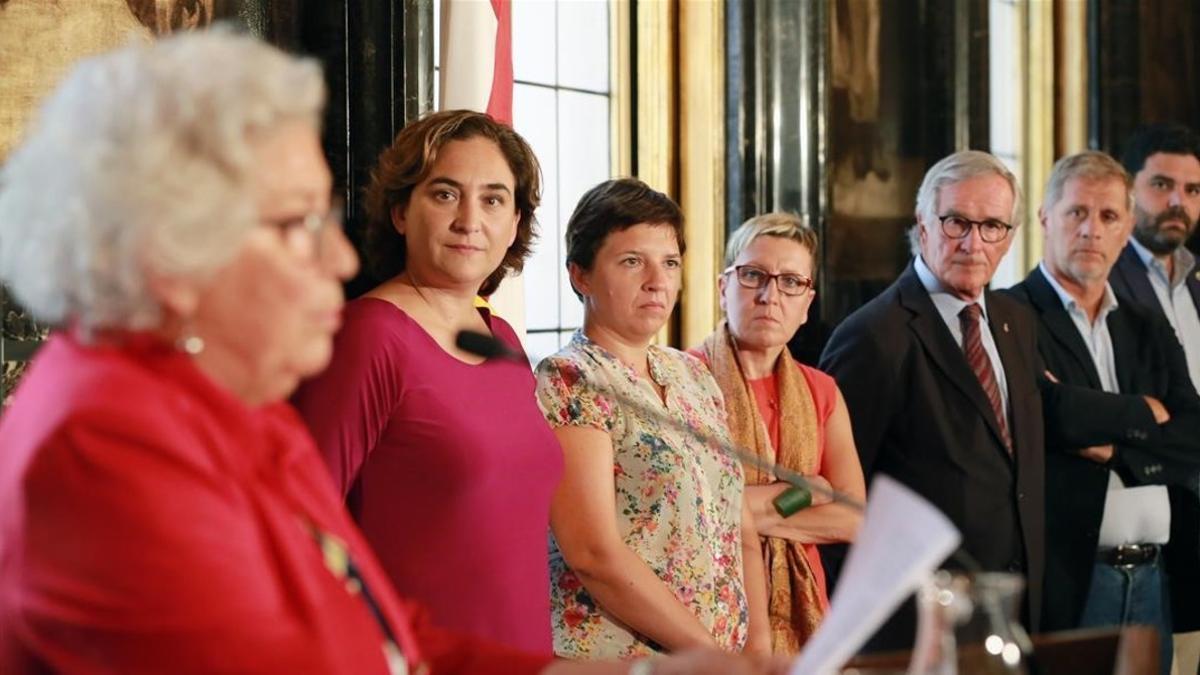 Maria Assumpció Vilà, el pasado septiembre, cuando tomó posesión como Síndica de Barcelona.