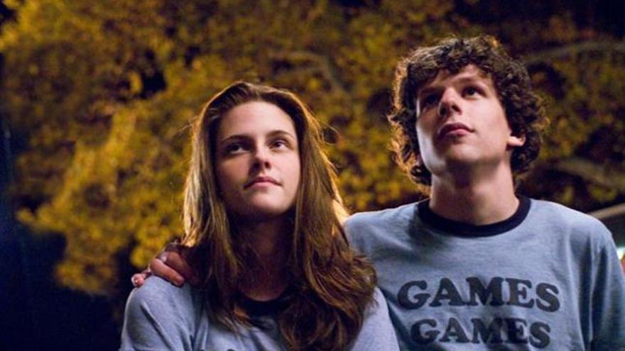 Kristen Stewart y Jesse Eisenberg.