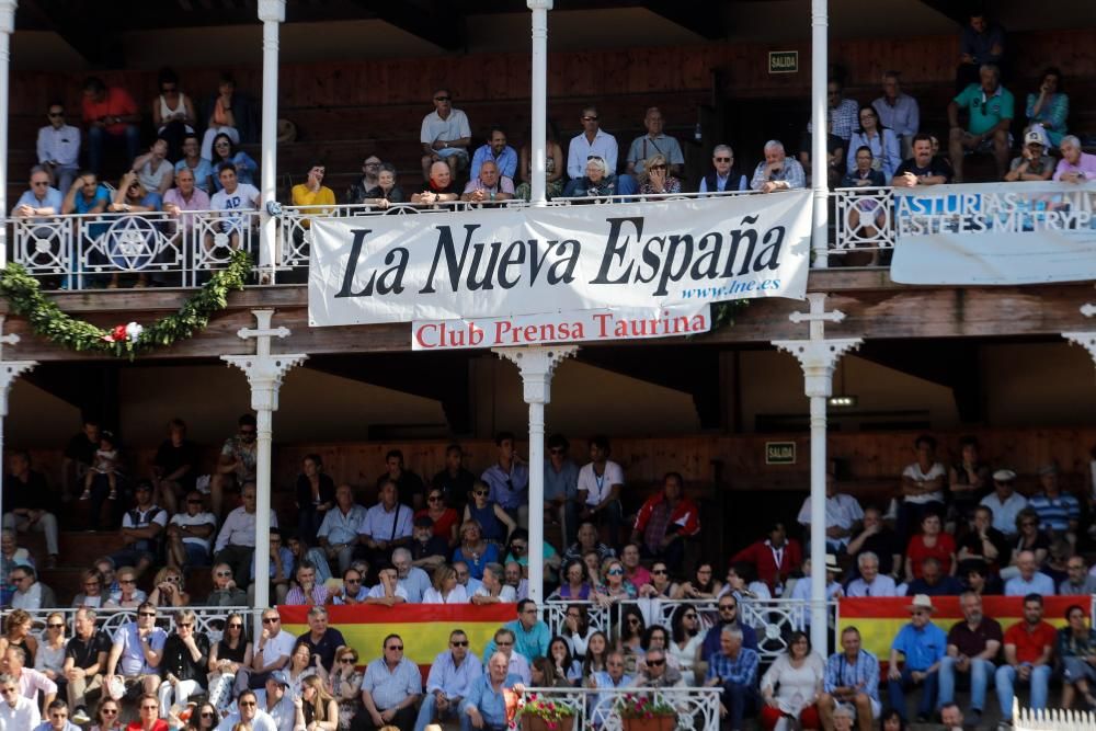 Novillada en El Bibio en la Feria de Begoña 2018.