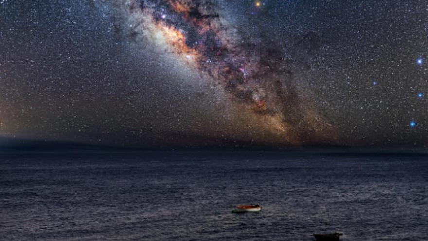 Fotografía de la Vía Láctea tomada en La Palma.