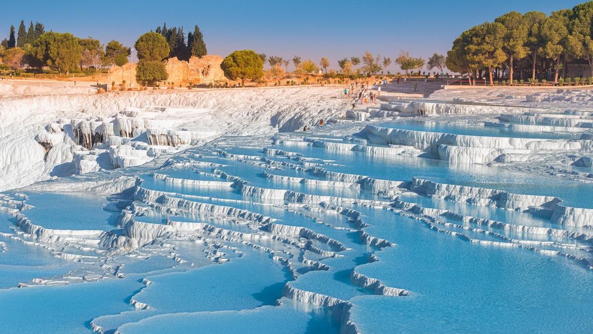 Travertinos blancos, Turquía