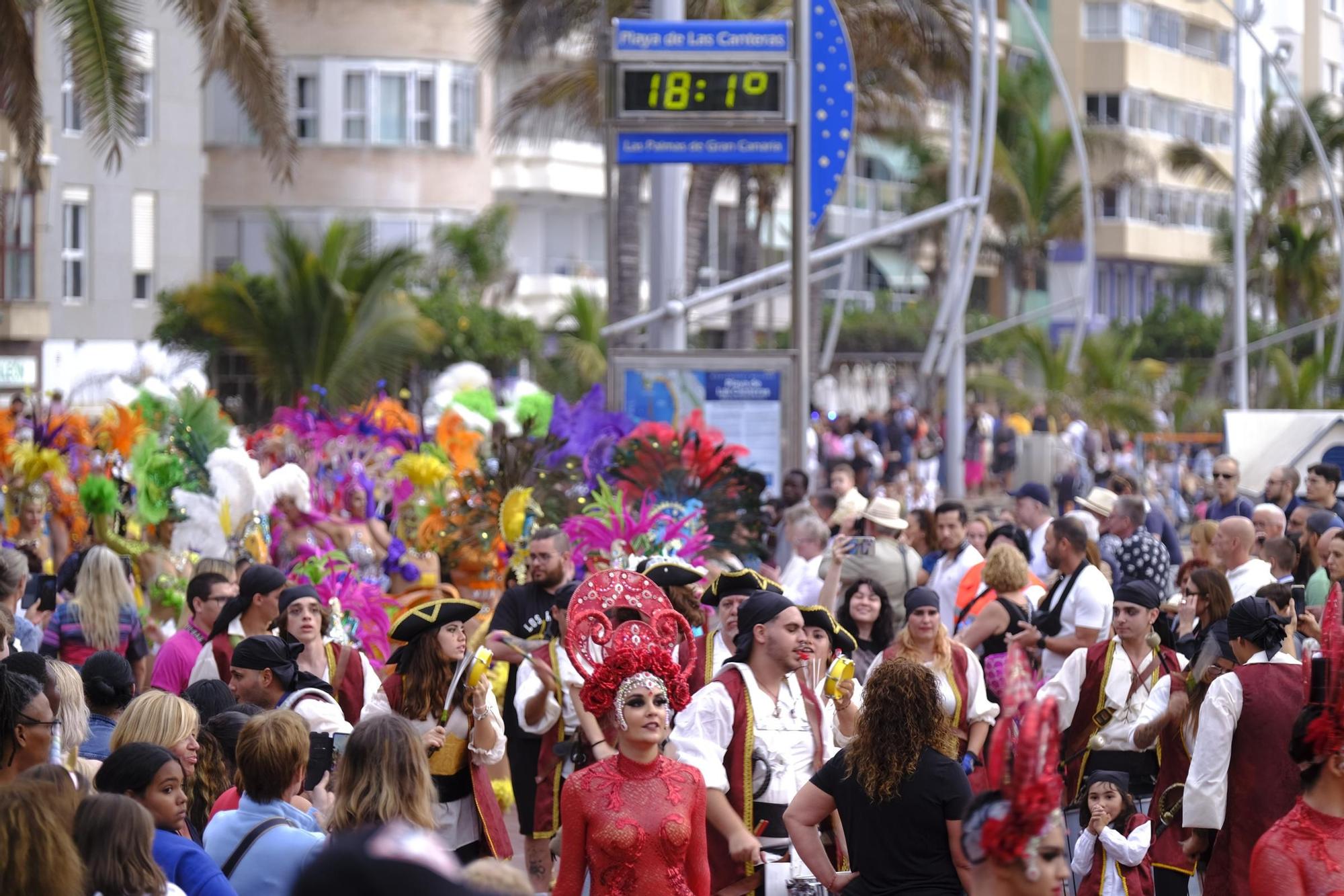 Encuentro de comparsas y batucadas del Carnaval de Las Palmas de Gran Canaria 2024