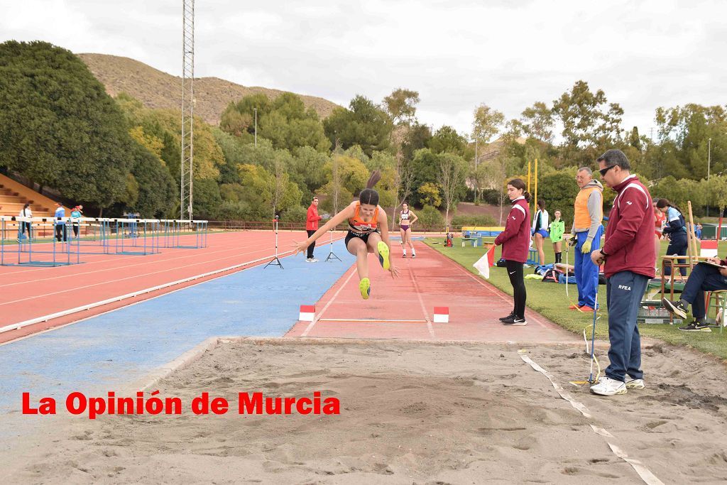 Regional absoluto y sub-23 de atletismo en Lorca (I)