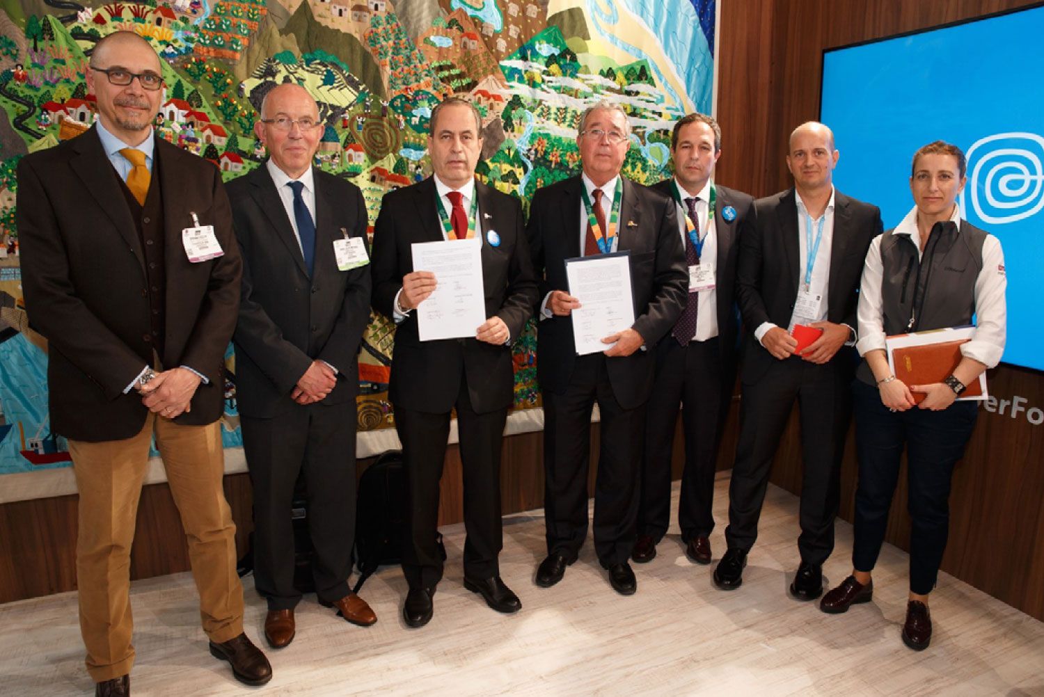 Directivos de Congalsa y SFP en un encuentro de trabajo.