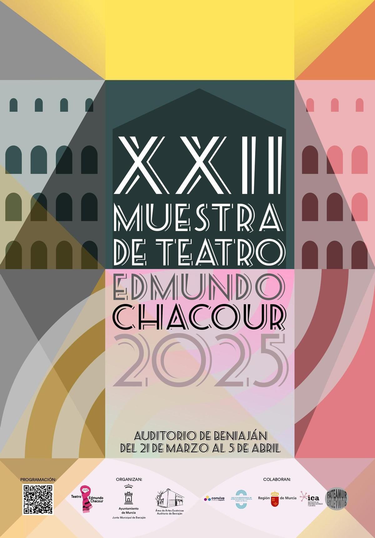El cartel de la Muestra de Teatro 'Edmundo Chacour'.