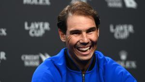 Nadal, en la rueda de prensa de la Laver Cup 2022