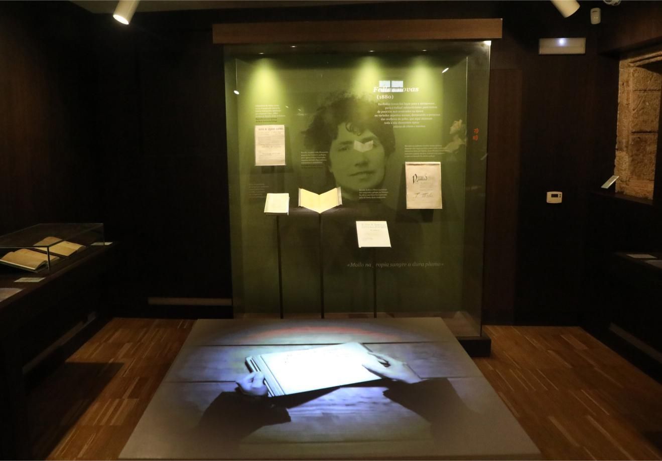 Interior de la Casa Museo de Rosalía de Castro, en Padrón