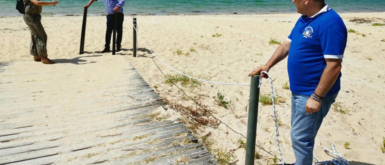 Playa de Rodeira, que contará con sillas anfibias.