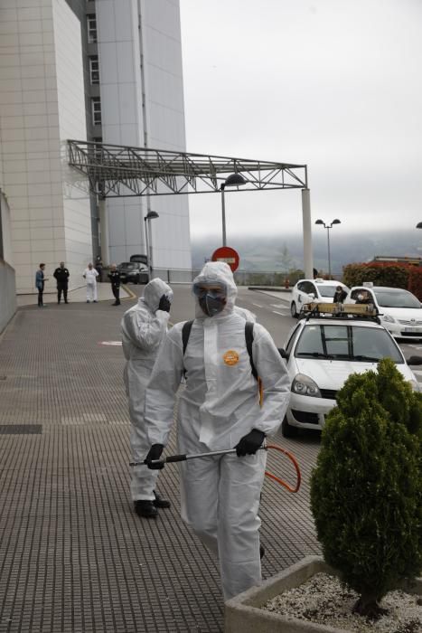 Coronavirus en Asturias: La UME, en Gijón