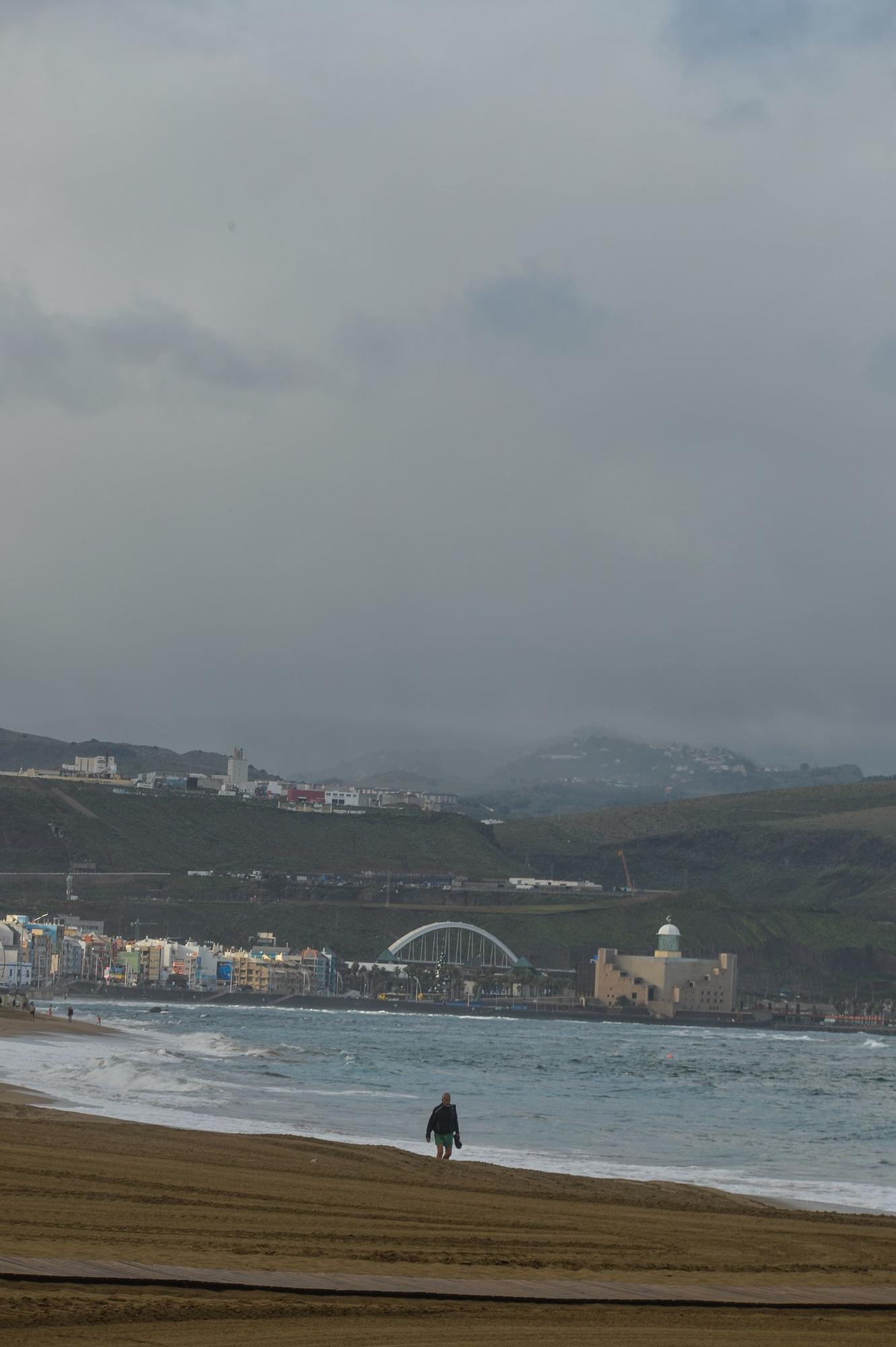 Tiempo en la playa de Las Canteras (2/12/2022)