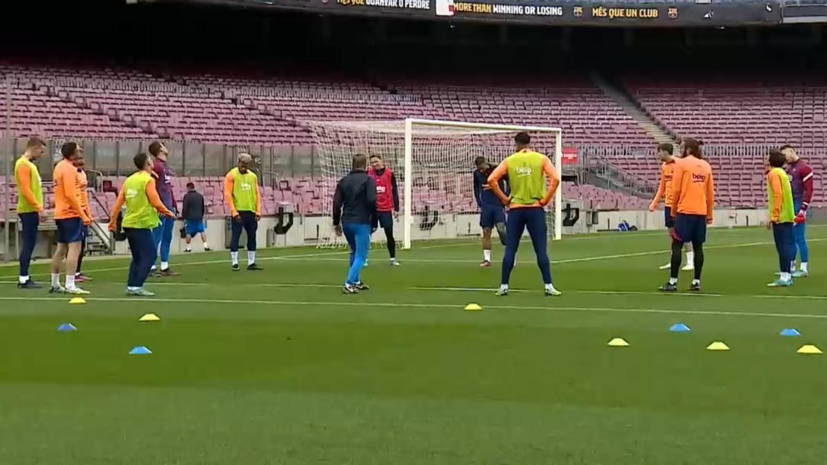 Barça se entrena con la mente en Estambul