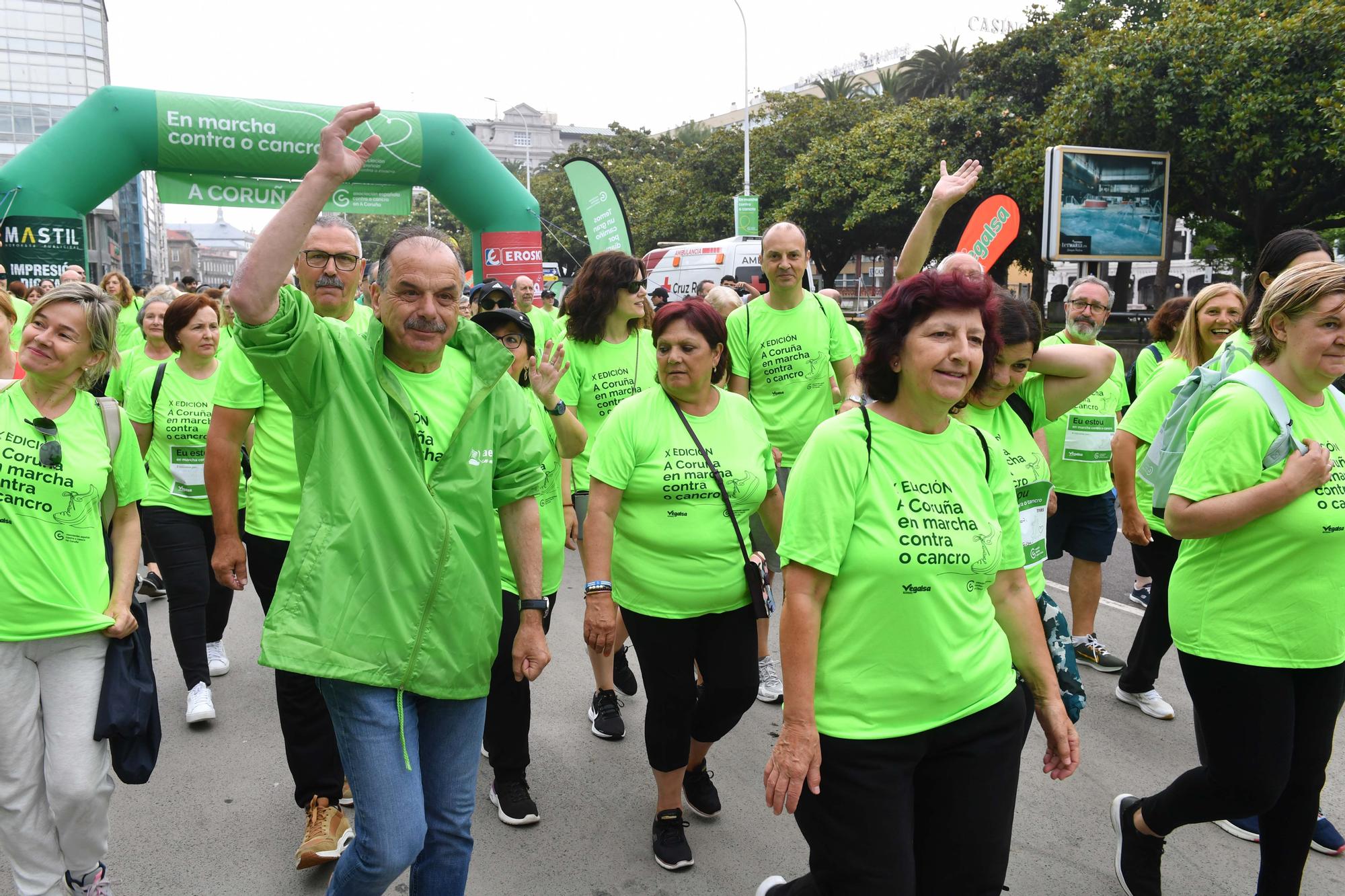 Más de 2.400 participantes en la Andaina Solidaria Contra o Cancro en A Coruña