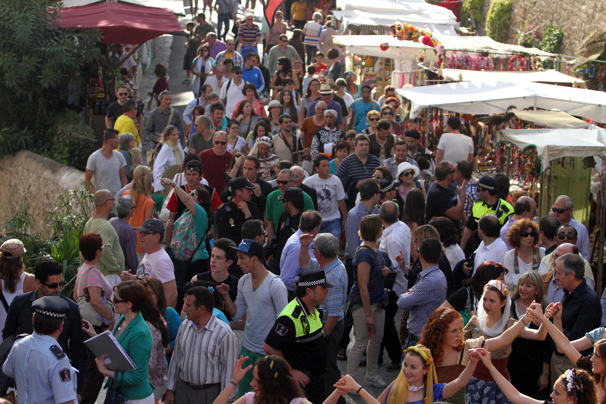 Edición de 2013 de la Feria Medieval de Ibiza.