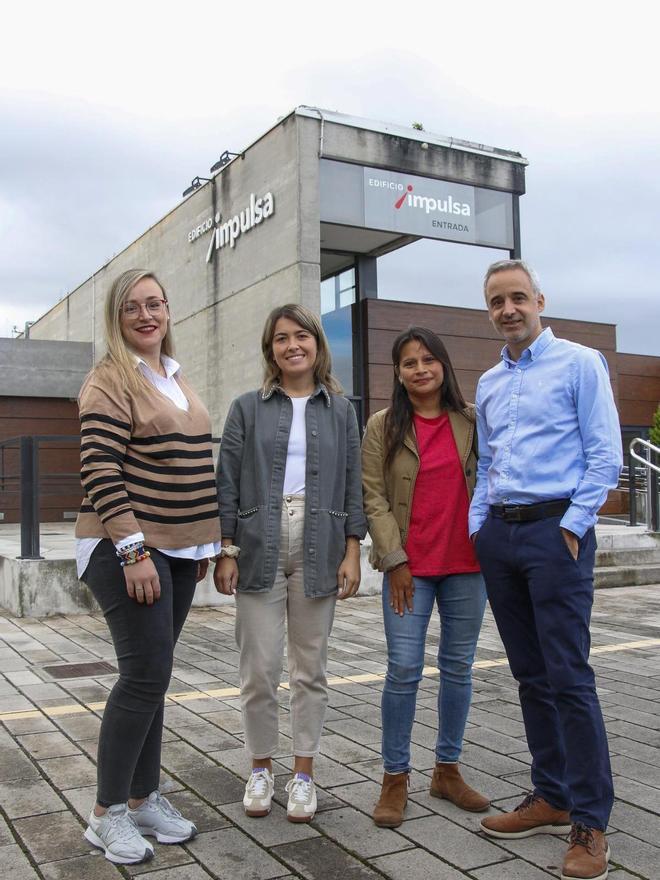 Eva Acha, Jennifer Quesada, Sandra Rivera y Diego Rodríguez.