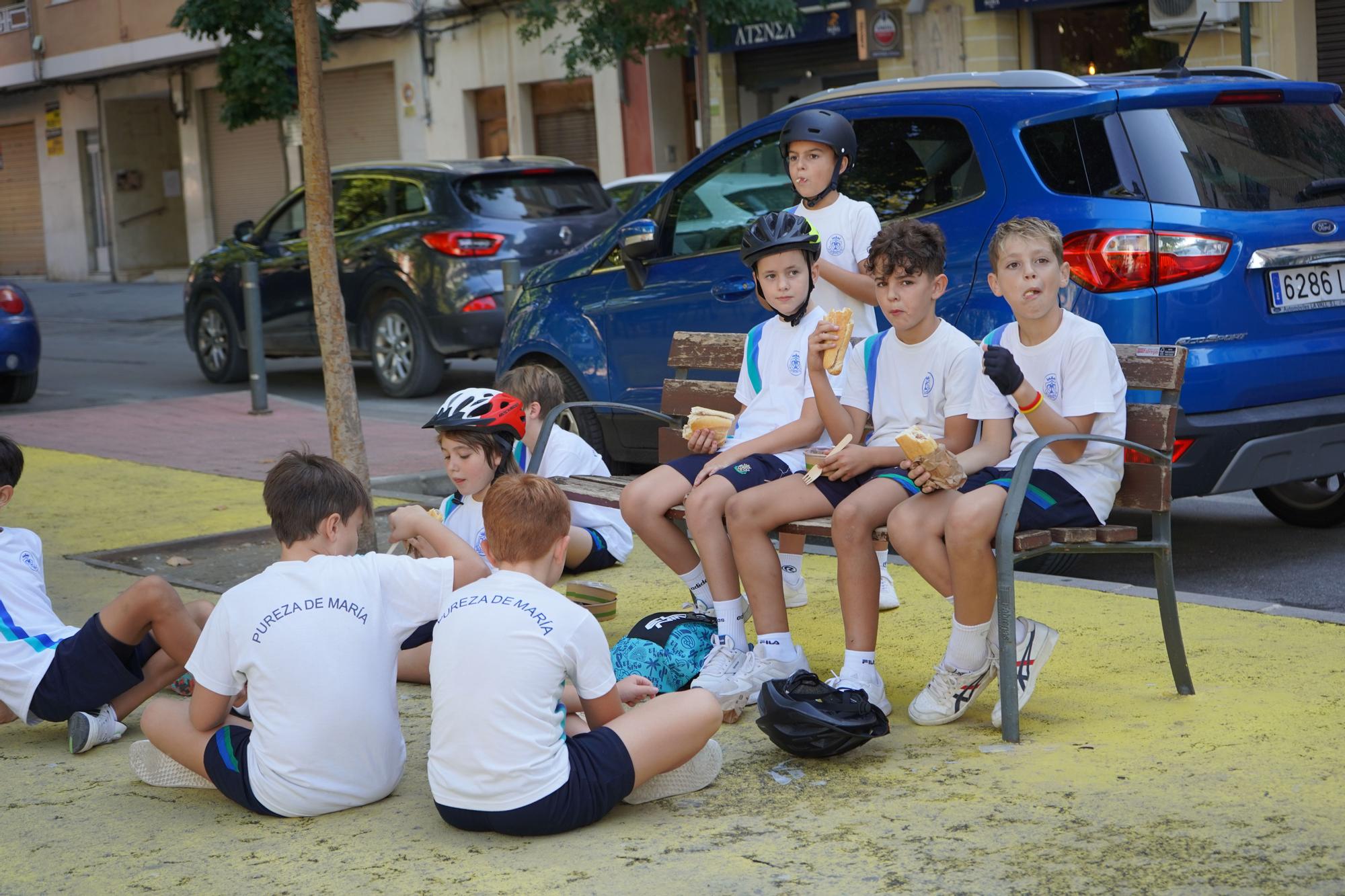 200 escolares de Ontinyent celebran el Día Mundial Sin Coches