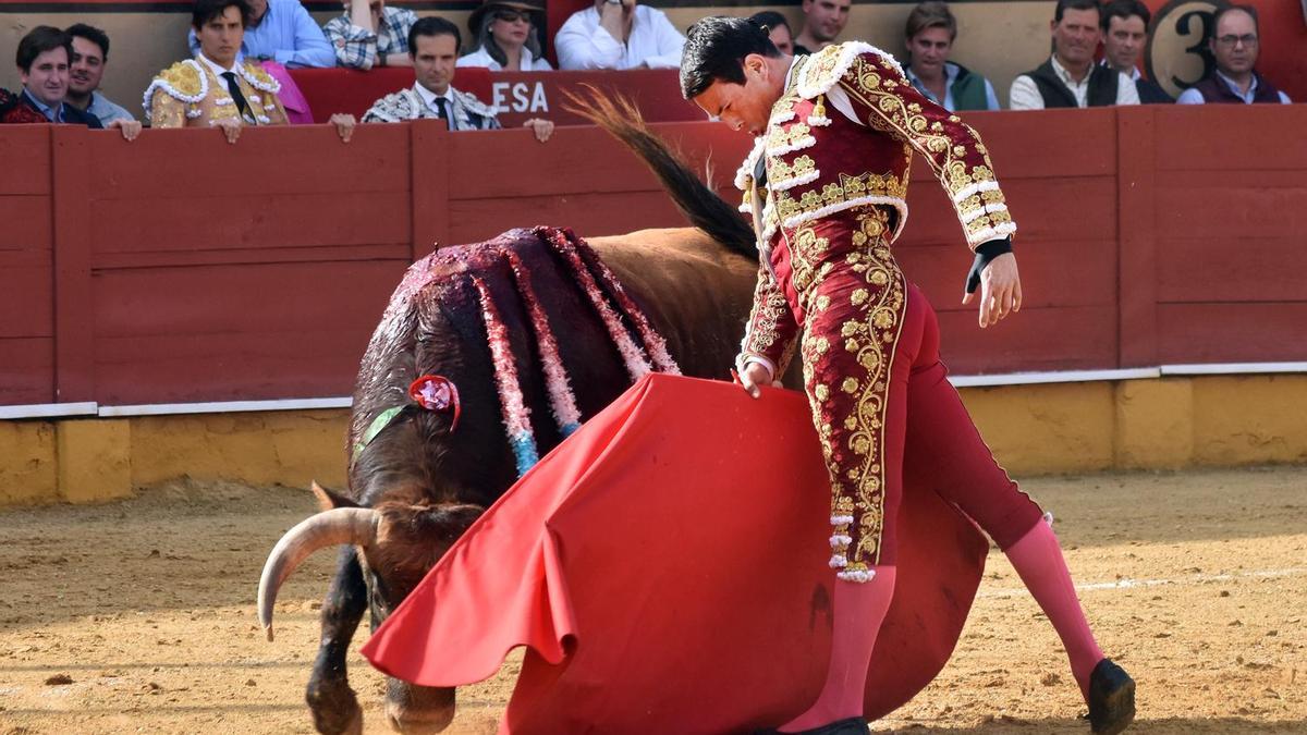 José María Manzanares durante la corrida de Cabra.