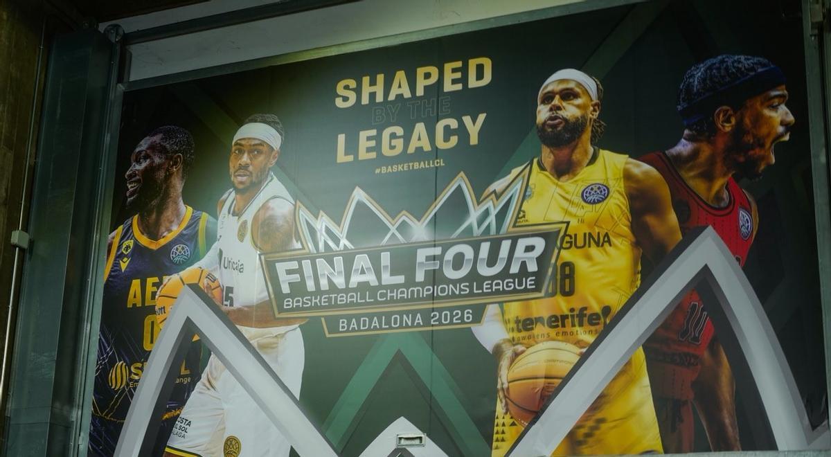 Todo preparado en Badalona para la Final Four de la BCL 2026.