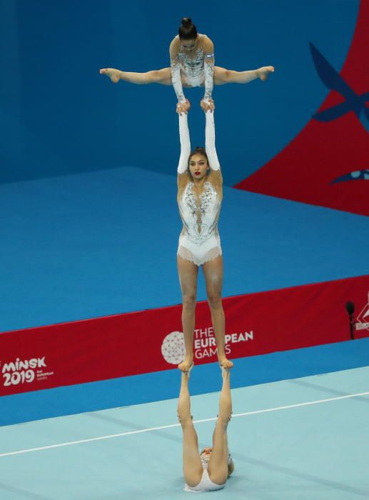 Acrobacias en los Juegos Europeos de Minsk 2019