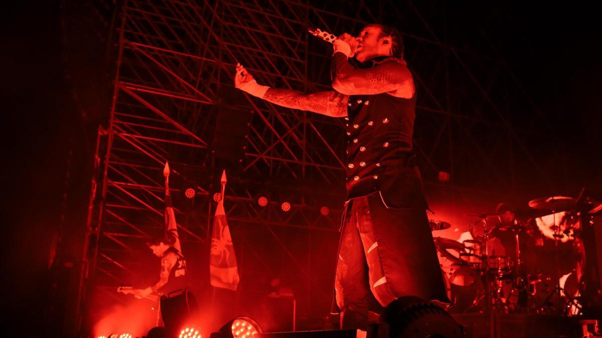 El grupo británico The Prodigy durante su actuación en el Icónica Sevilla Fest de 2024