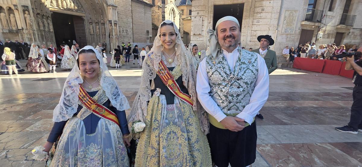 Marina Berzal, en la Procesión de la Virgen