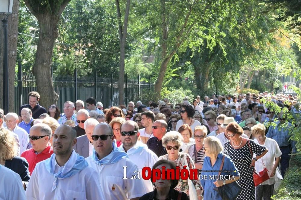 La Virgen de las Huertas llega a Lorca para las fiestas