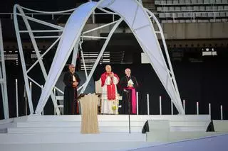 El Papa carrega a Montjuïc contra el "culte a la imatge" i els "feminicidis" i demana posar el focus en la salut mental