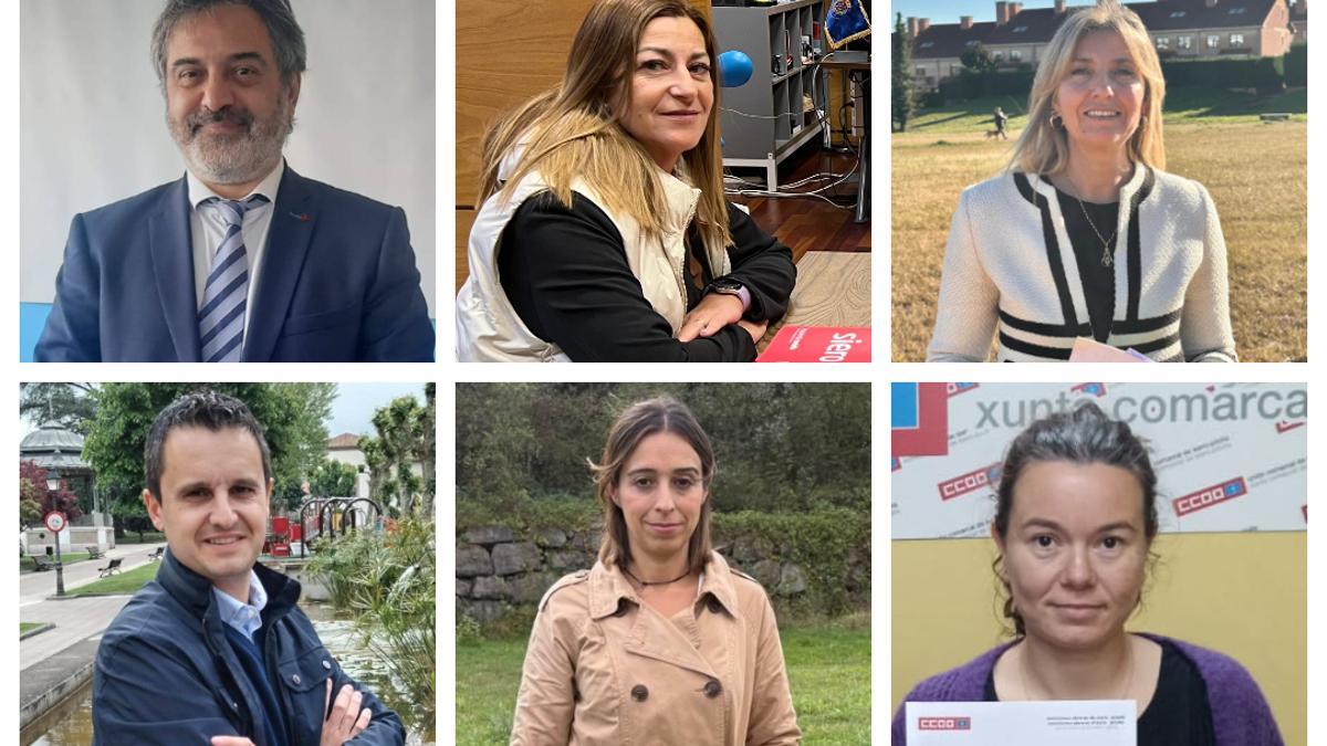 Juan Luis Berros, Teresa Álvarez, Alejandra Cuadriello, Josué Álvarez, Silvia Tárano y Bibiana Martínez.