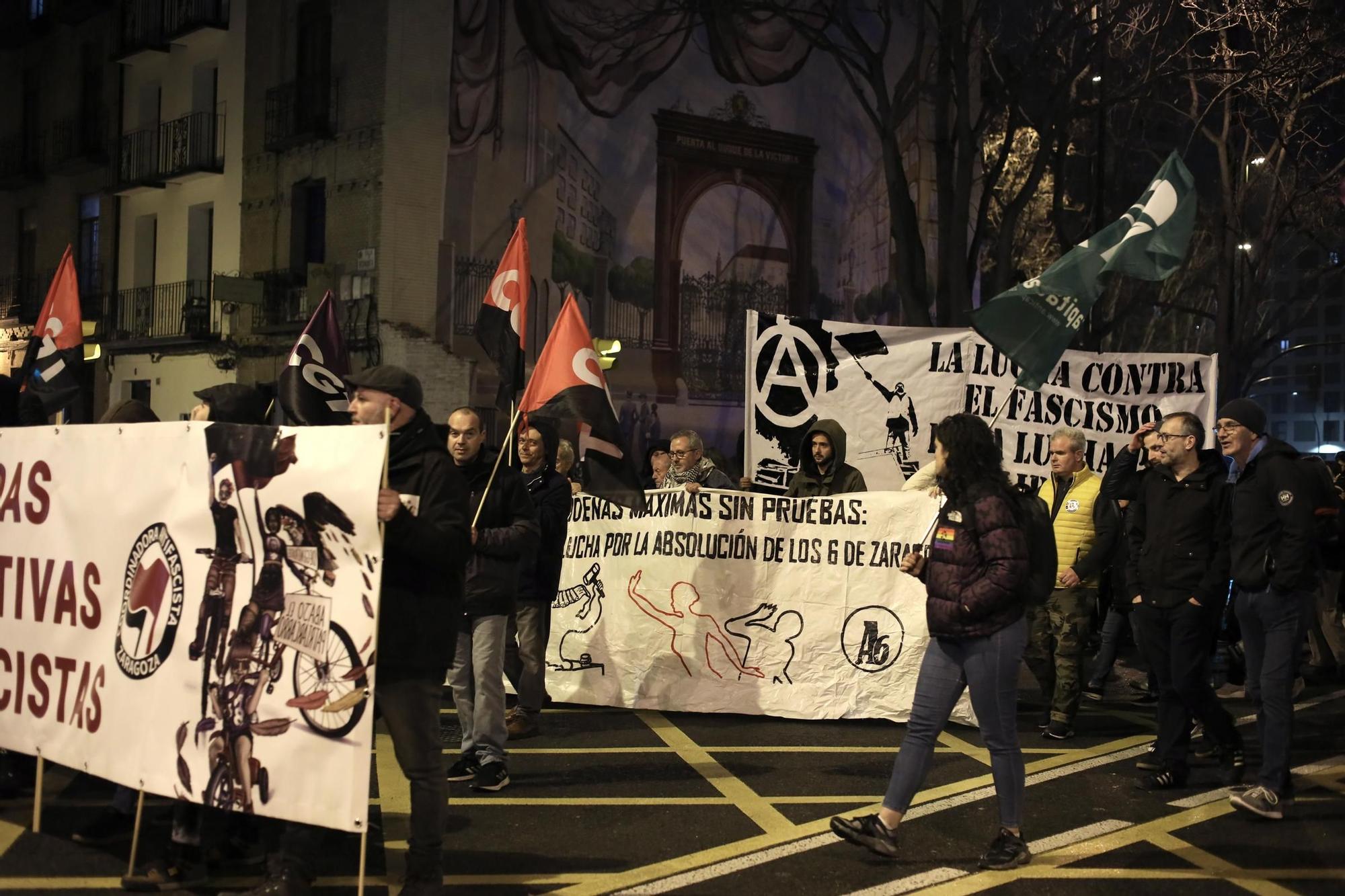 En imágenes | Manifestación por la absolución de los 6 de Zaragoza