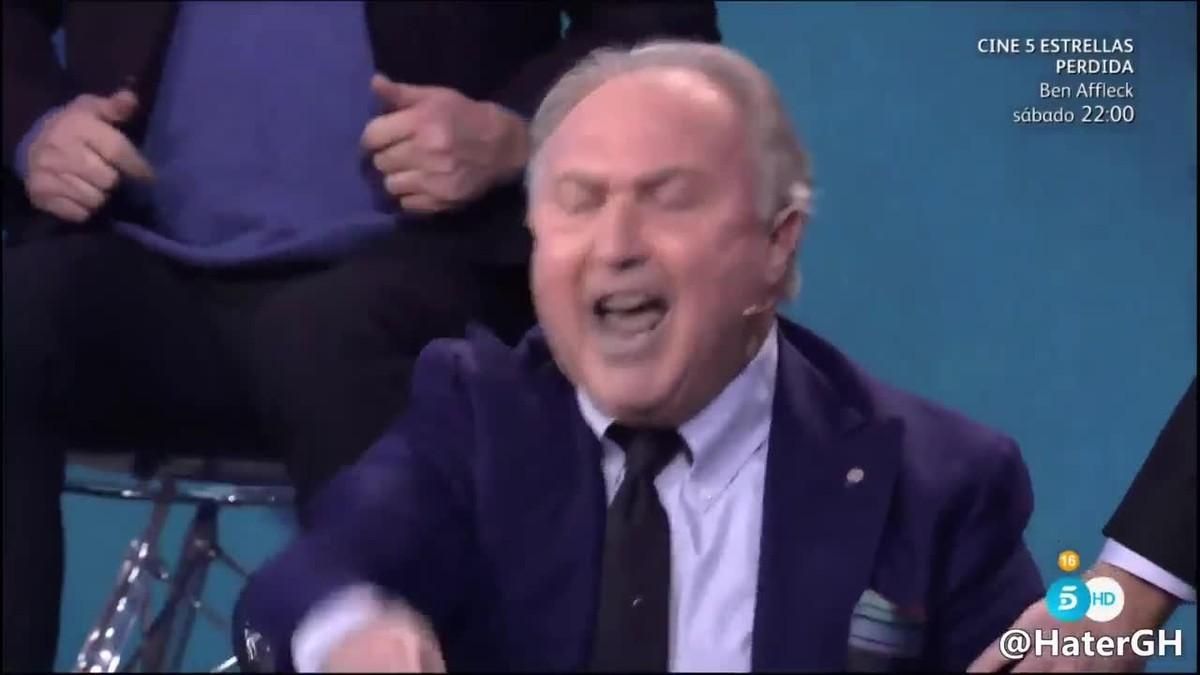 Tonino Lamborghini perd els papers en la gala de ’GHVIP’.