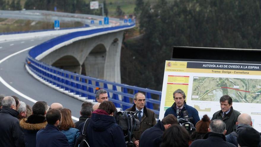 La inauguración del tramo Doriga-Cornellana, el pasado 26 de diciembre.