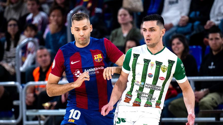 El Córdoba Futsal sigue sin derribar la puerta ante el Barça