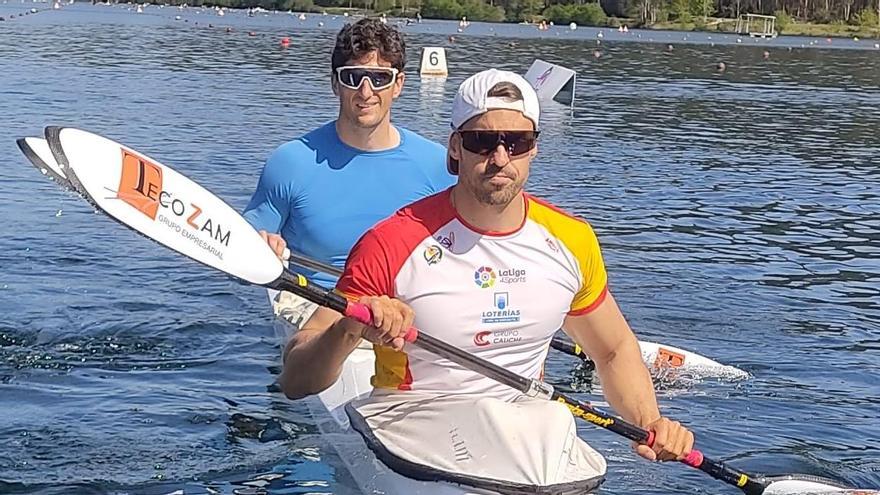 Carlos Garrote se queda sin la final en el K-2 500 del Europeo de Piragüismo