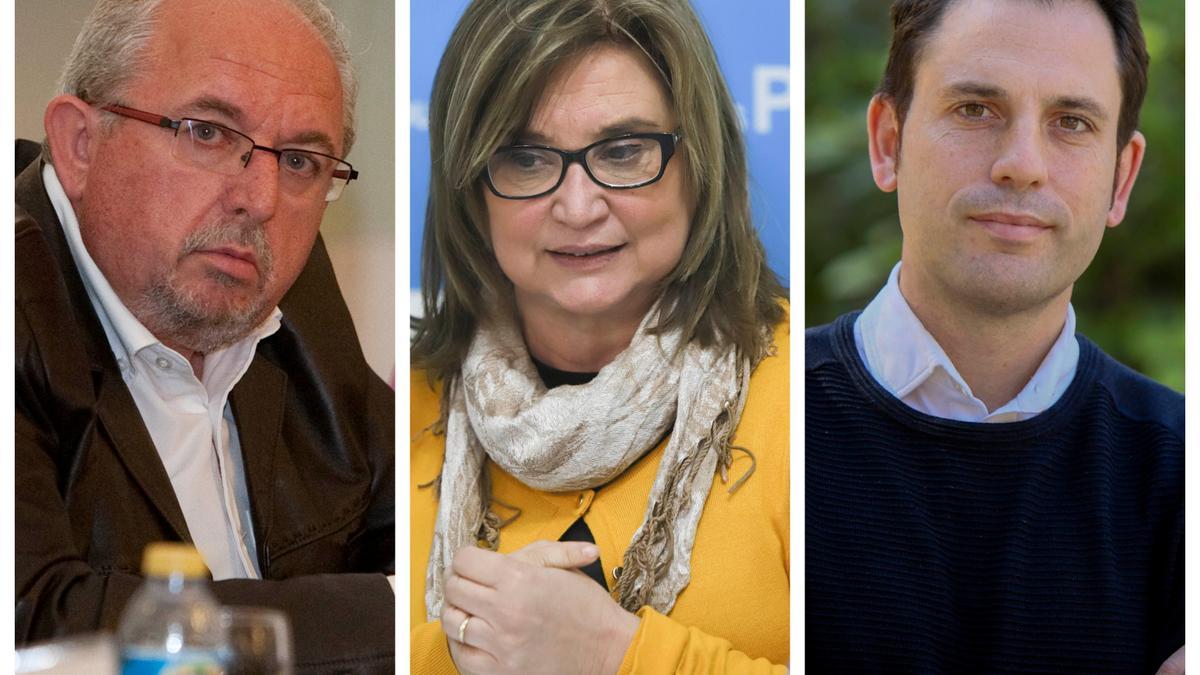 Vicent Torregrosa, María José Pla y Miquel Lorente cierran las listas de sus partidos.