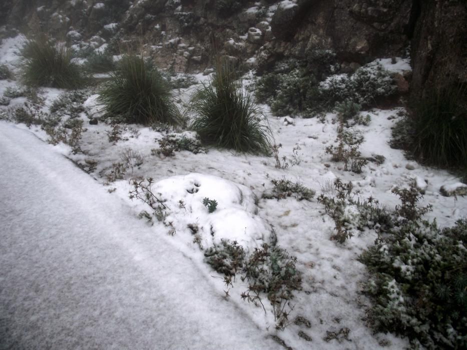 Erster Schnee auf Mallorca