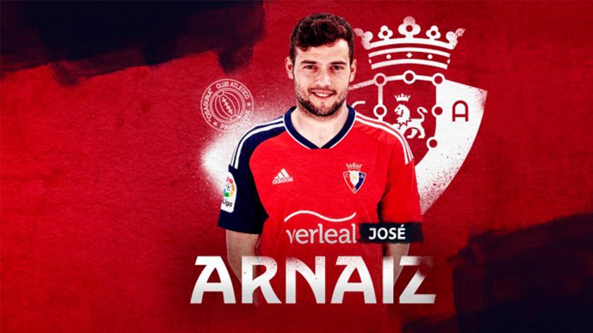 José Arnaiz, nuevo fichaje de Osasuna