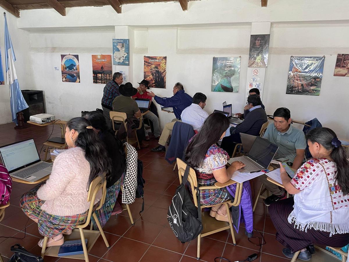 Asistentes al taller en Guatemala