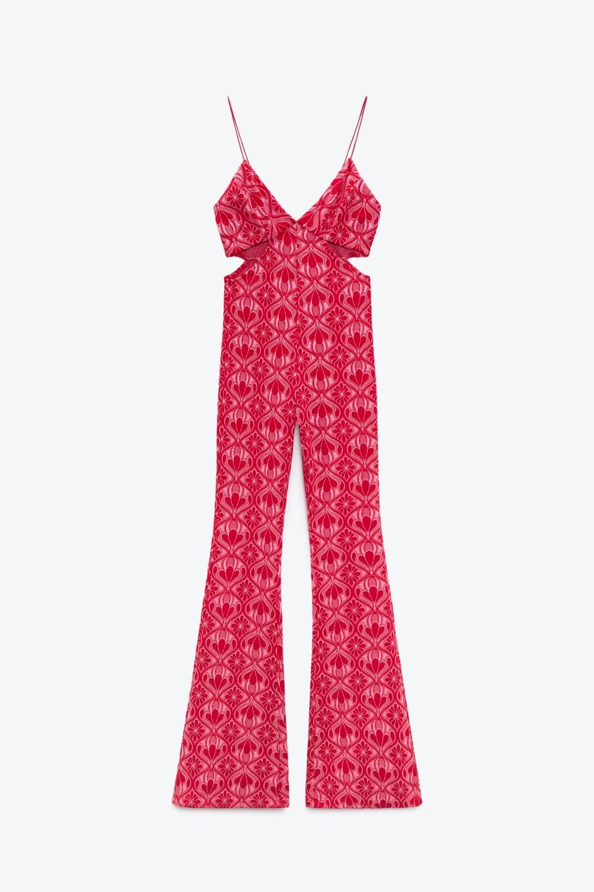 Mono 'cut out' estampado jacquard de Zara