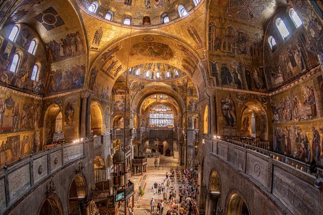 Interior de la Basílica de San Marcos, Venecia 