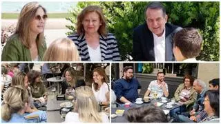 La terraza domina la reflexión de los candidatos vigueses