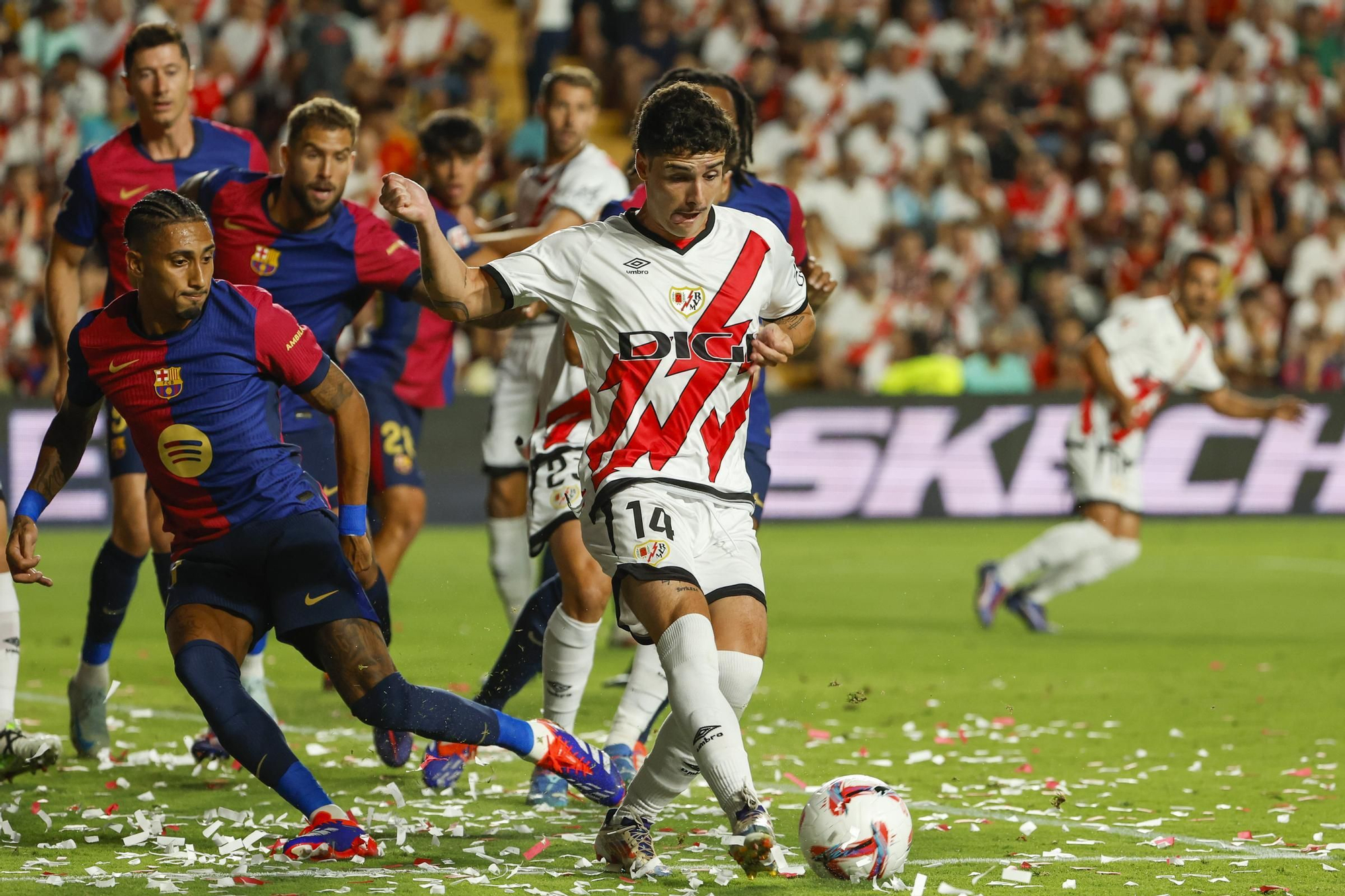 El Rayo Vallecano - Barça, en fotos