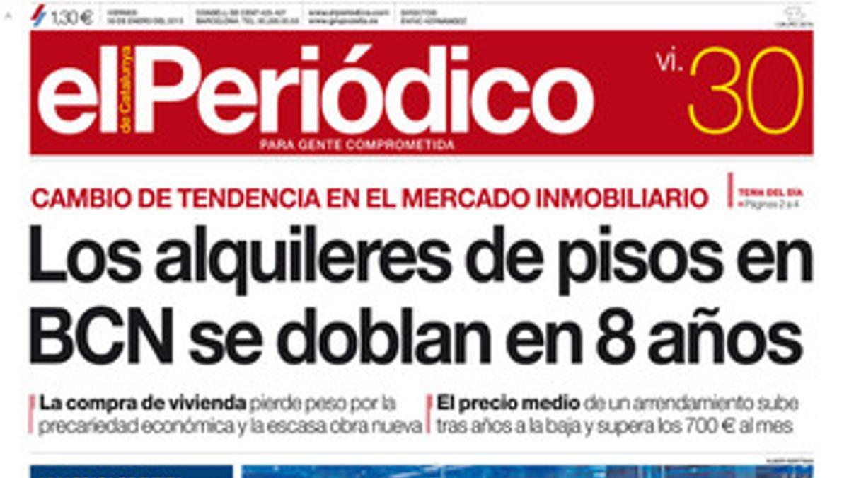 La portada del 30 de enero