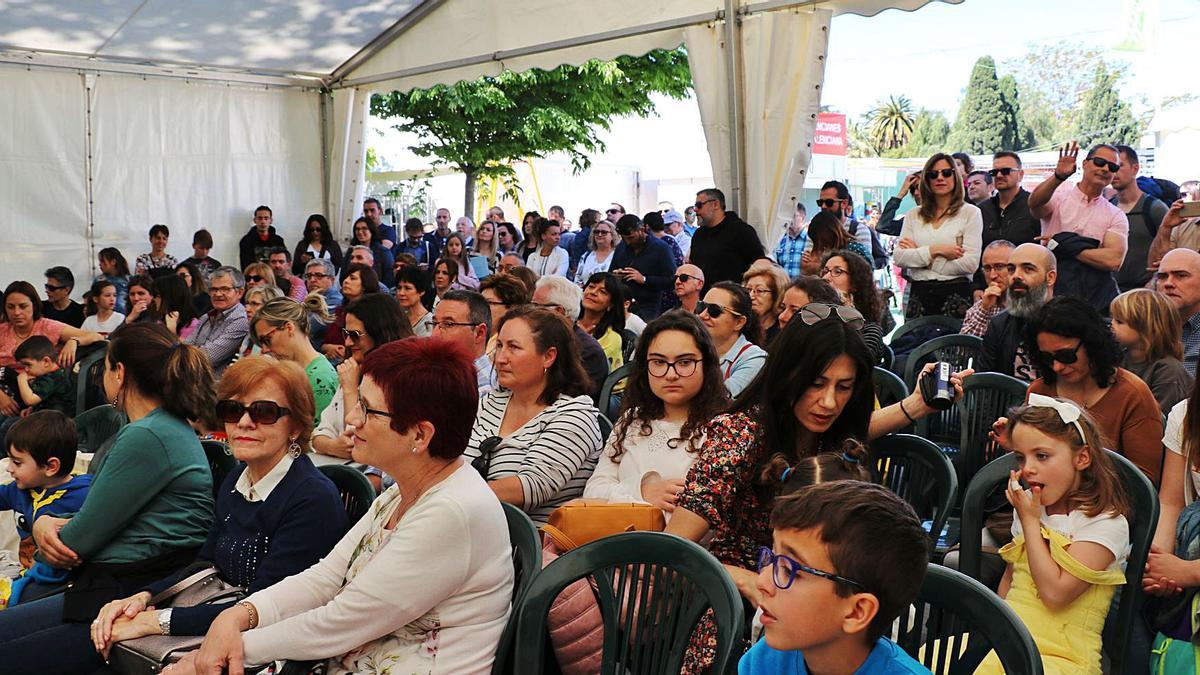 Imatge d’una de les 
activitats de la Fira 
del Llibre 2019.  FBFL