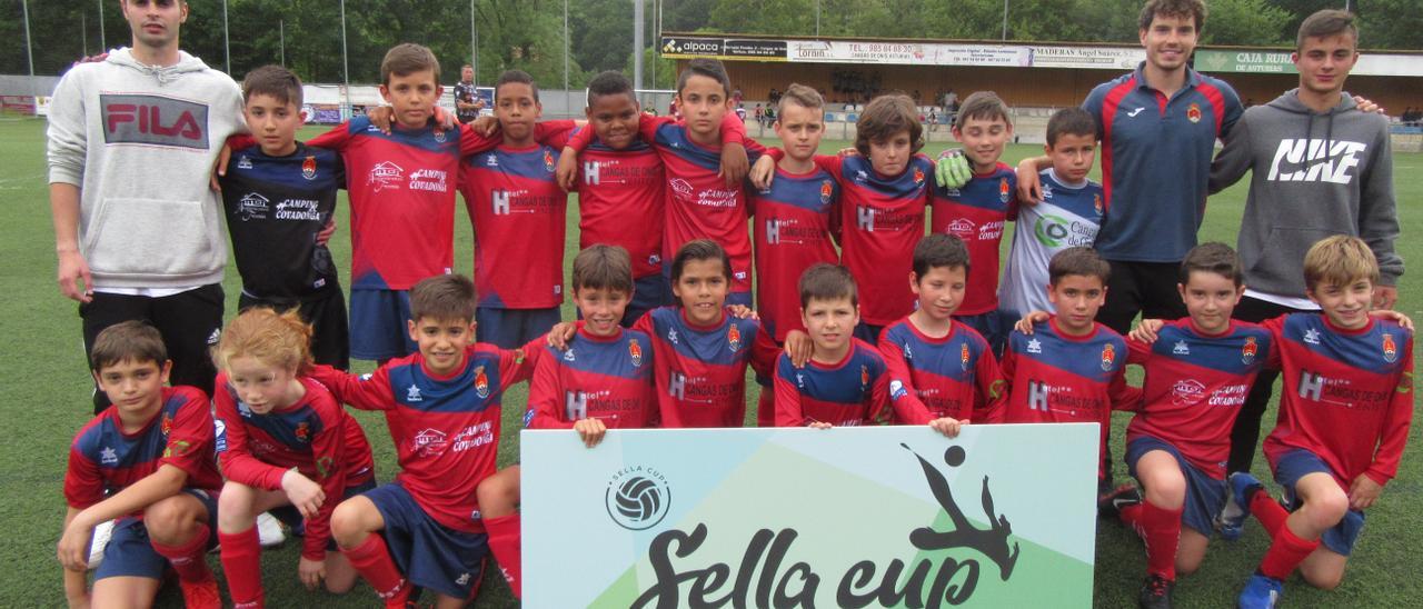 El Cánicas Alevín, en el Sella Cup de 2019.