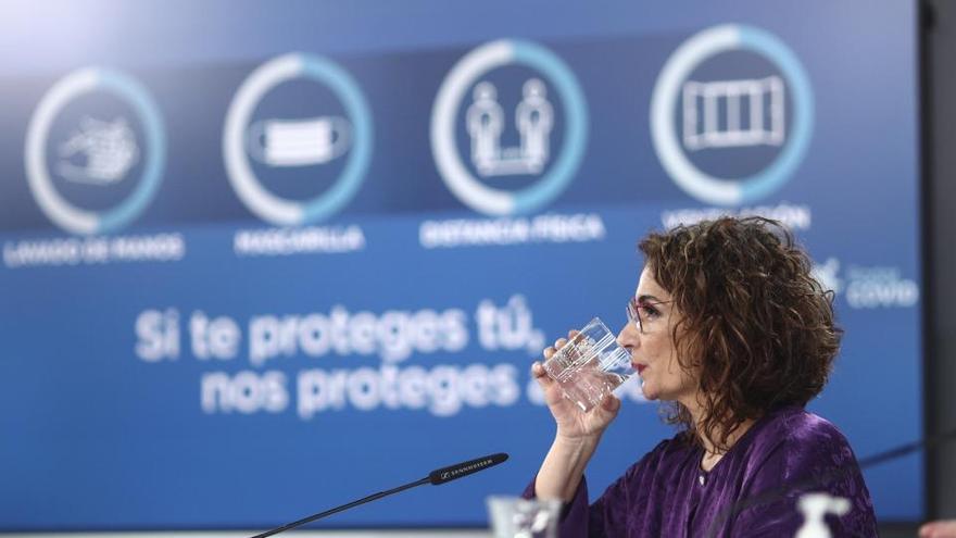 María Jesús Montero, durante una rueda de prensa posterior al Consejo de Ministros.
