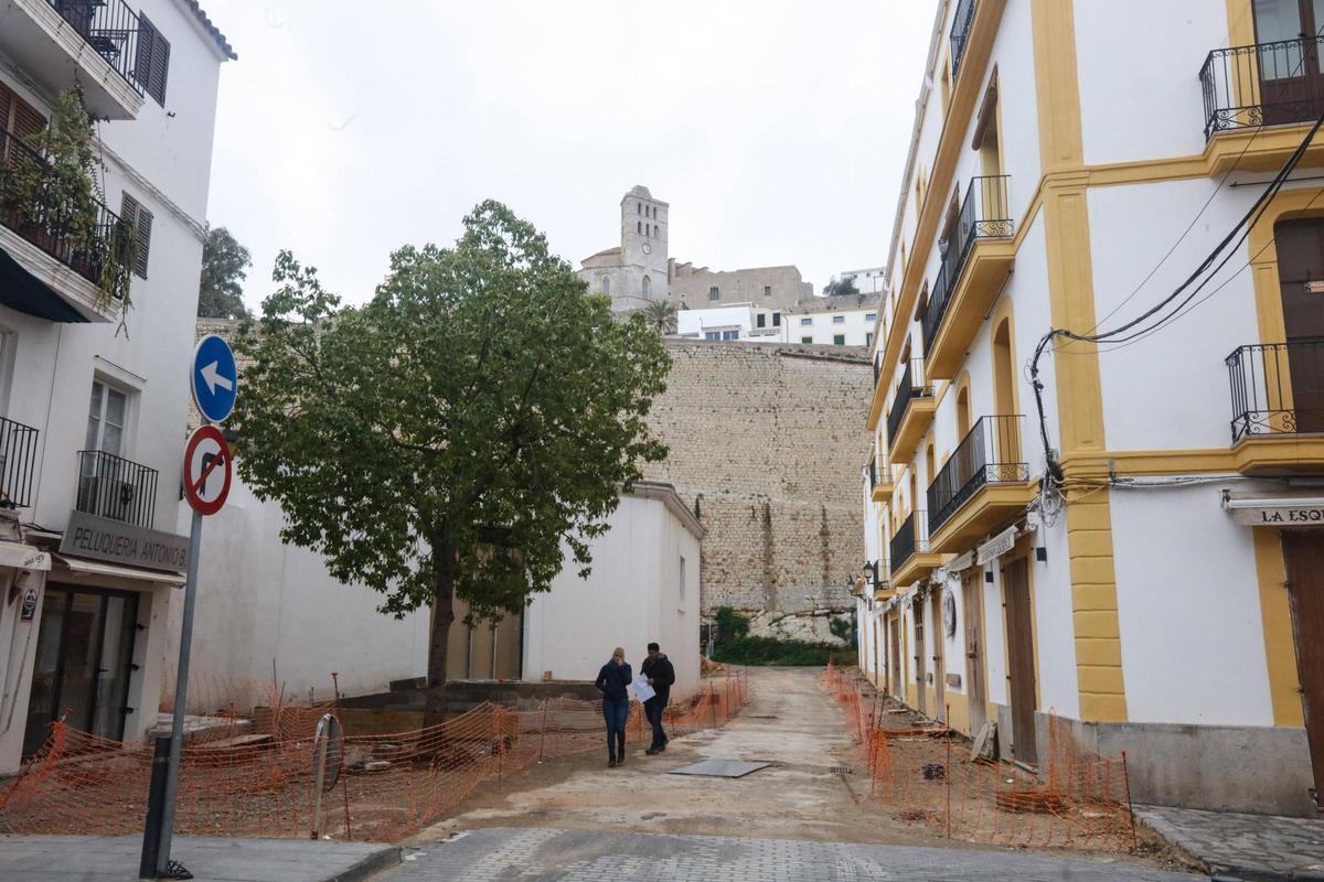 Galería de imágenes de las obras en el casco histórico de Ibiza Galería de imágenes de las obras en el casco histórico de Ibiza