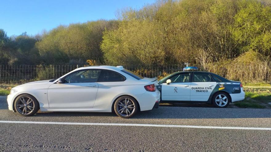 Uno de los coches interceptados // GC