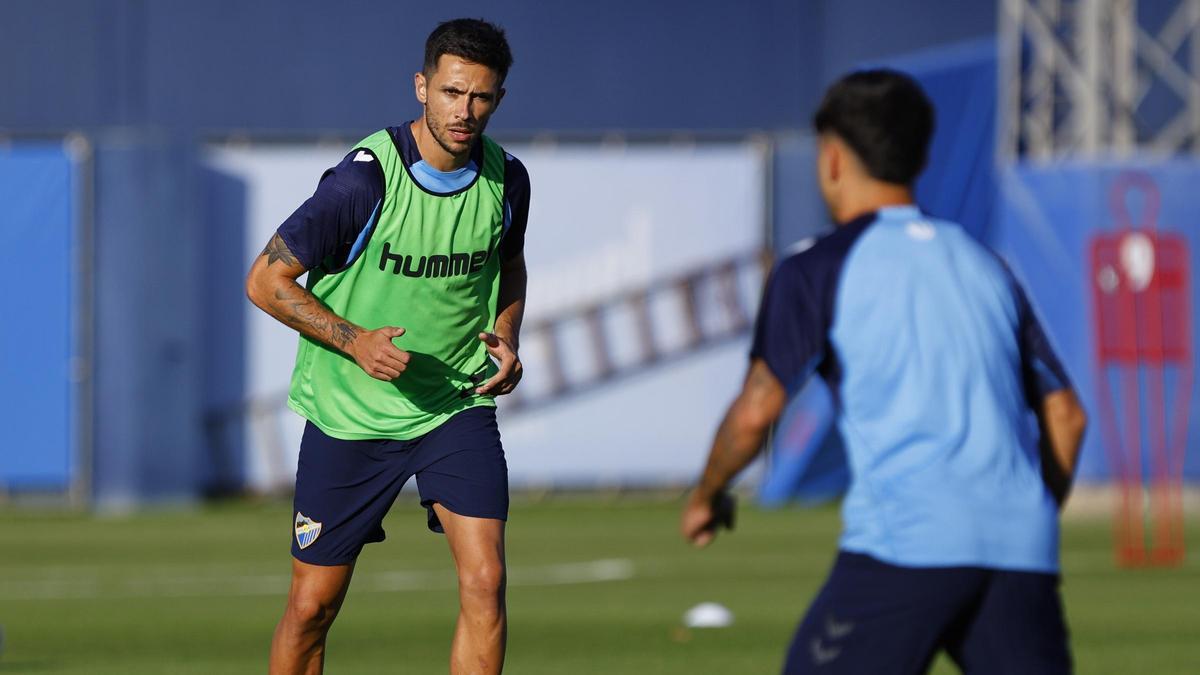 Nelson Monte, en un entrenamiento de esta temporada.