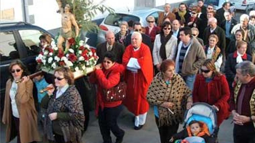 El barrio celebra la fiesta en honor a San Sebastián