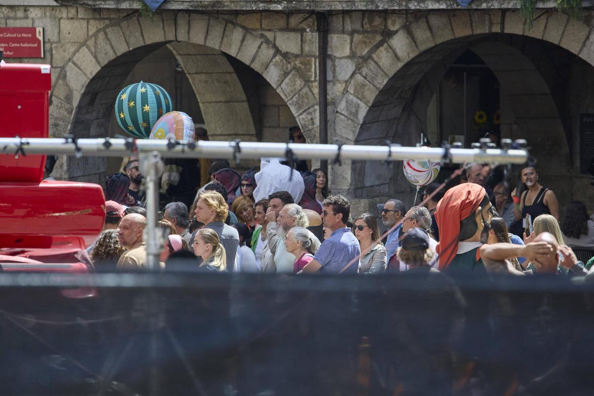 La plaça del Vi en acció